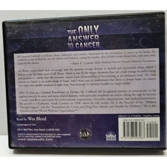 The Only Answer To Cancer By Dr. Leonard Coldwell 8 CD Box Set - Picture 2 of 7